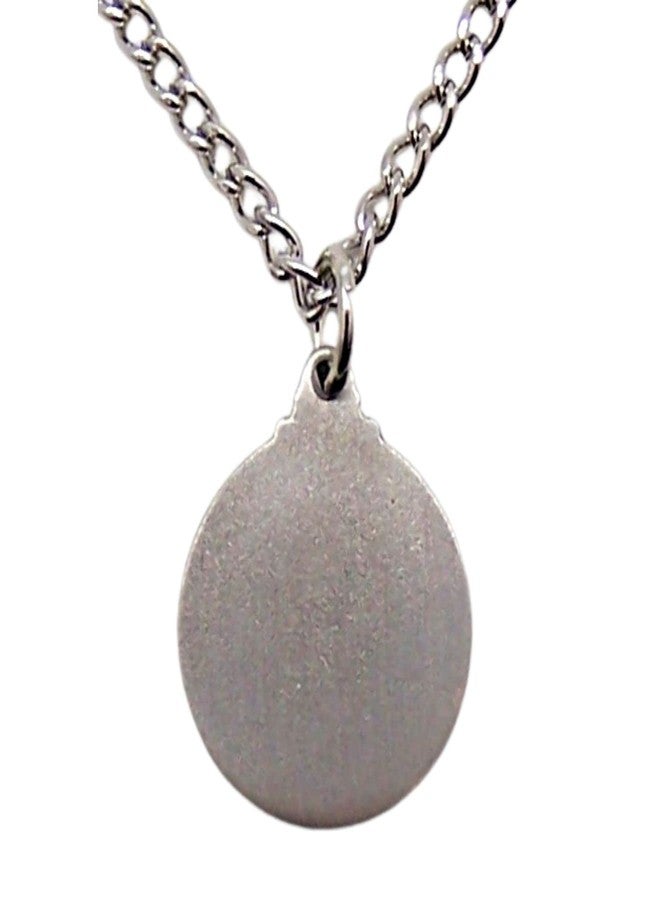 McVan, Inc. McVan St. Francis of Asssisi Pewter Medal Pendant with Prayer Card 3/4" - Image 5